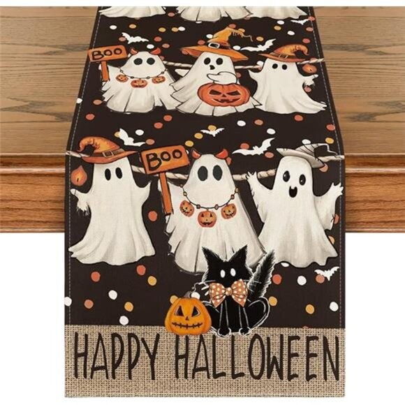 Halloween Table Runner, - Picture 6 of 6